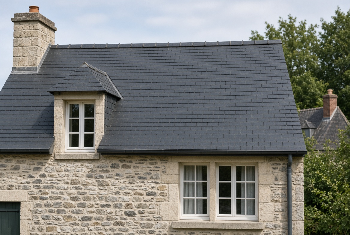 Toiture en ardoise naturelle